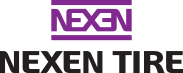 NEXEN TIRE logo in purple and black text on a white background