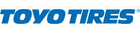 TOYO TIRES blue logo on a white background