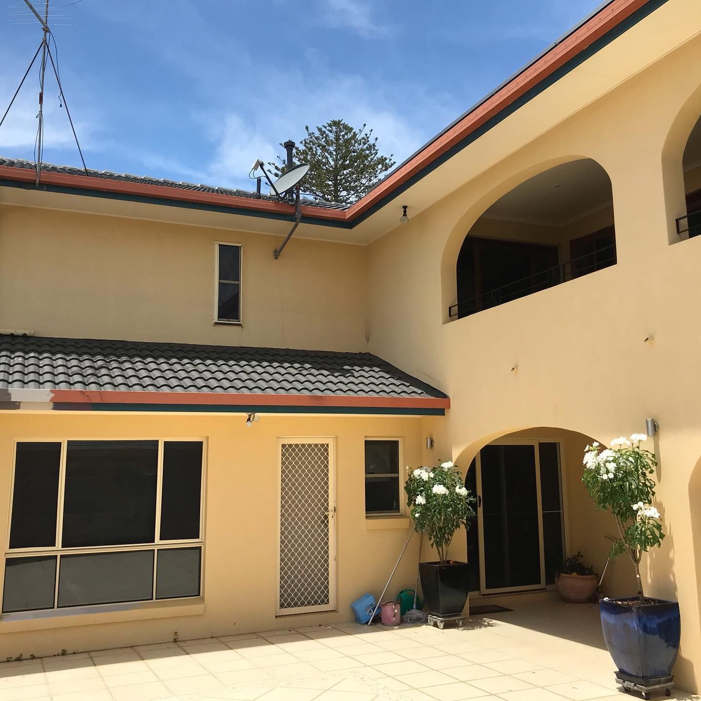 A House With A Satellite Dish On The Roof — Ballina Painting Service In Ballina, NSW
