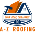 A logo for a company called a-z roofing