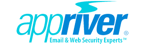 A logo for appriver email and web security experts