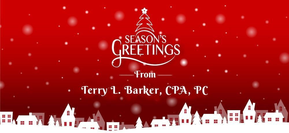 Red holiday greeting: