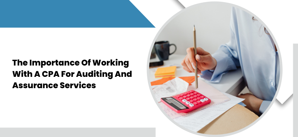 Person using a calculator and pencil, accounting for auditing services.