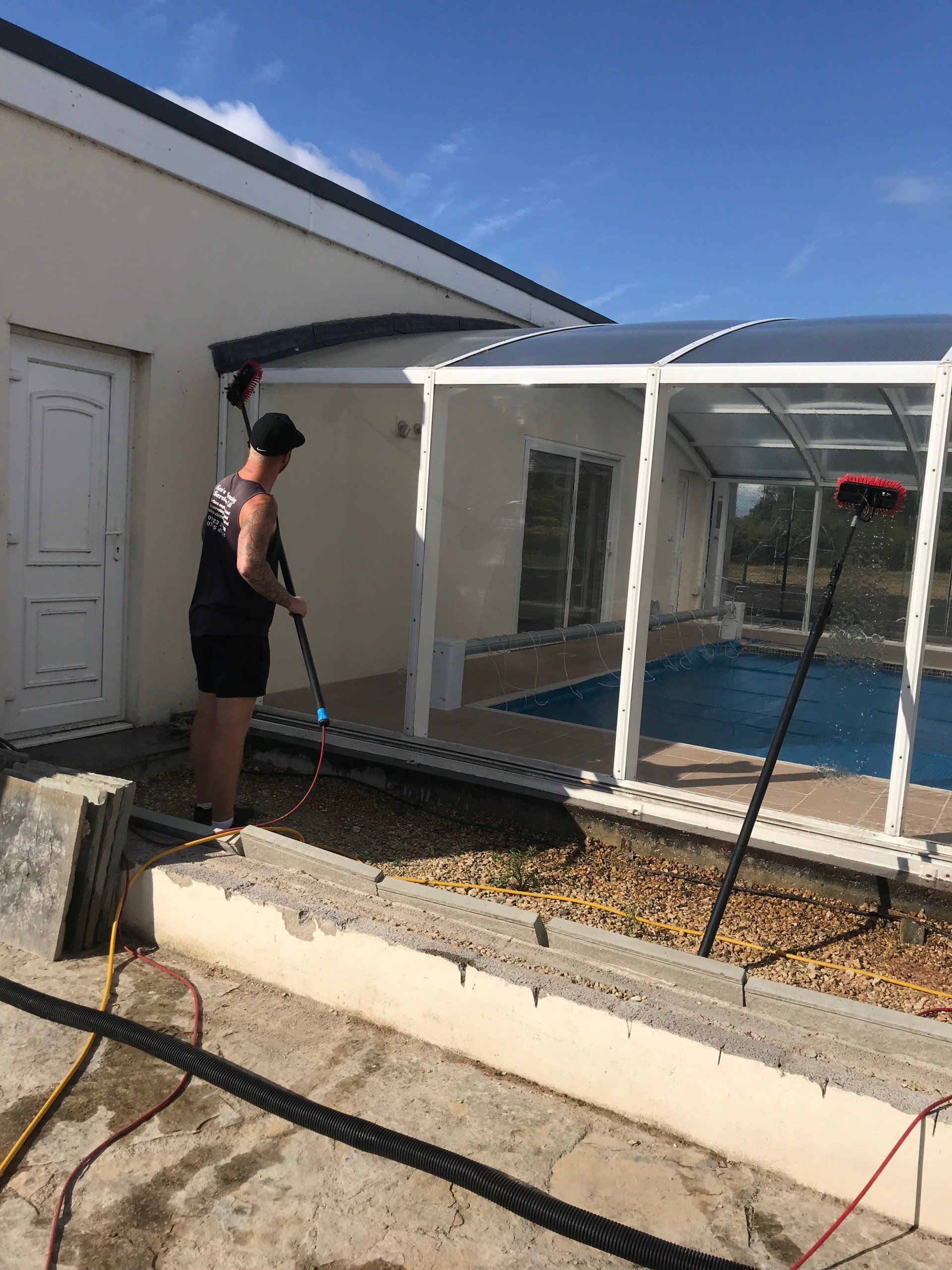 swimming pool conservatory cleaning