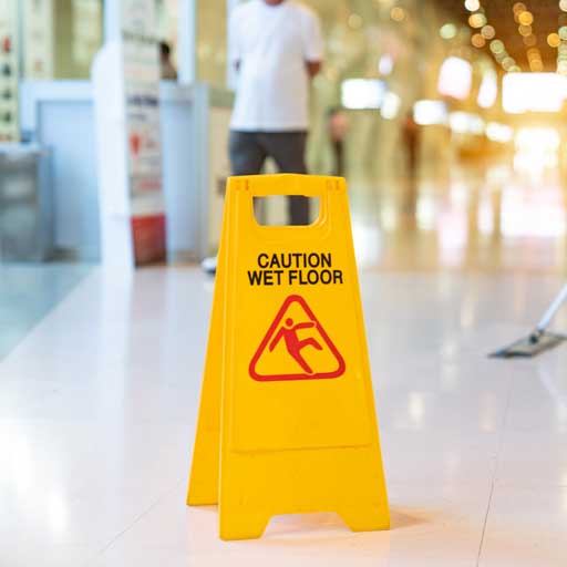 Caution Wet Floor Sign – Anderson, SC – CFL Facilities Inc.