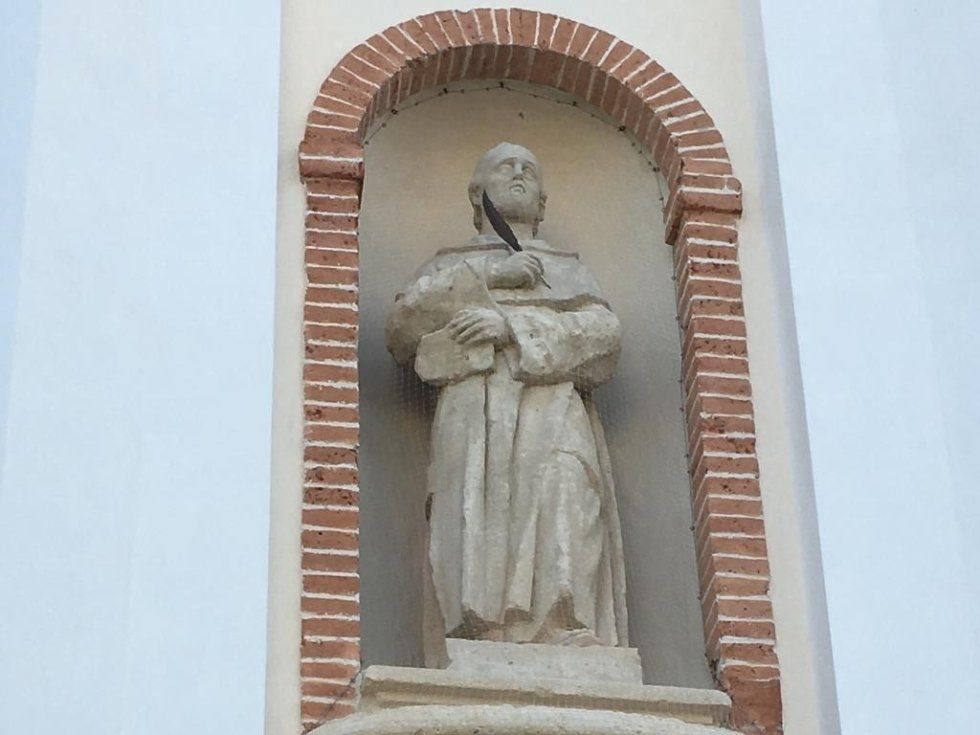 Vighizzolo lapideo statua post restauro