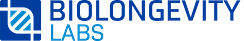 Logo of Biolongevity Labs with a DNA double helix design element.