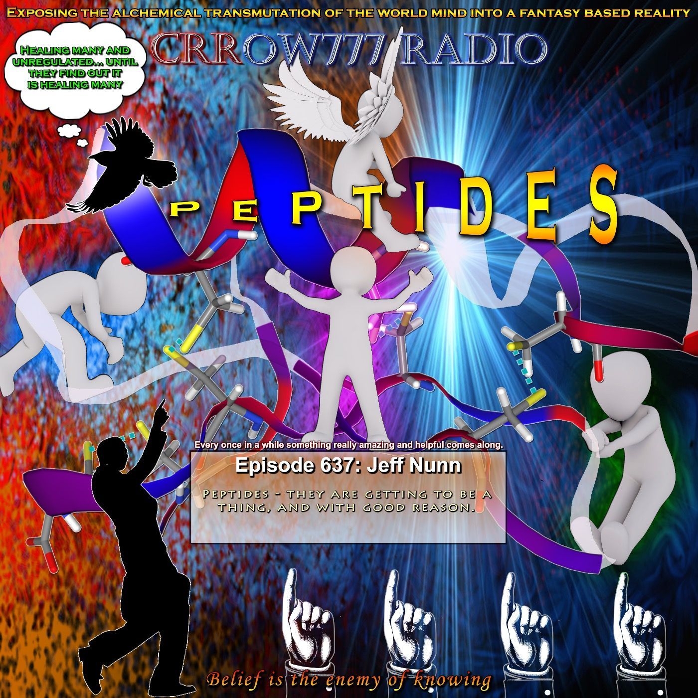 A poster for a podcast called Crrow777 Radio