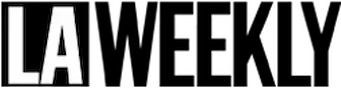 LA Weekly logo in bold white letters on a black background