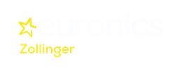 Gelbes Zollinger-Logo mit Sternsymbol und blasswei&szlig;er Schrift auf hellem Hintergrund