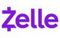 Purple Zelle logo with stylized wordmark and a lightning bolt in the “Z”