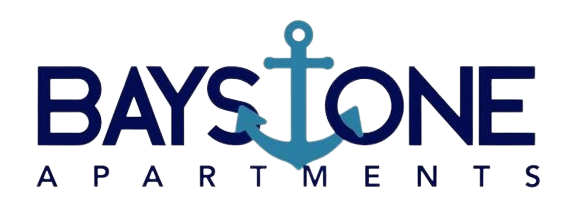 Baystone Apartments logo.