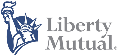 The logo for liberty mutual shows the statue of liberty holding a torch.