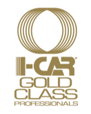 I-car gold class professionals logo on a white background