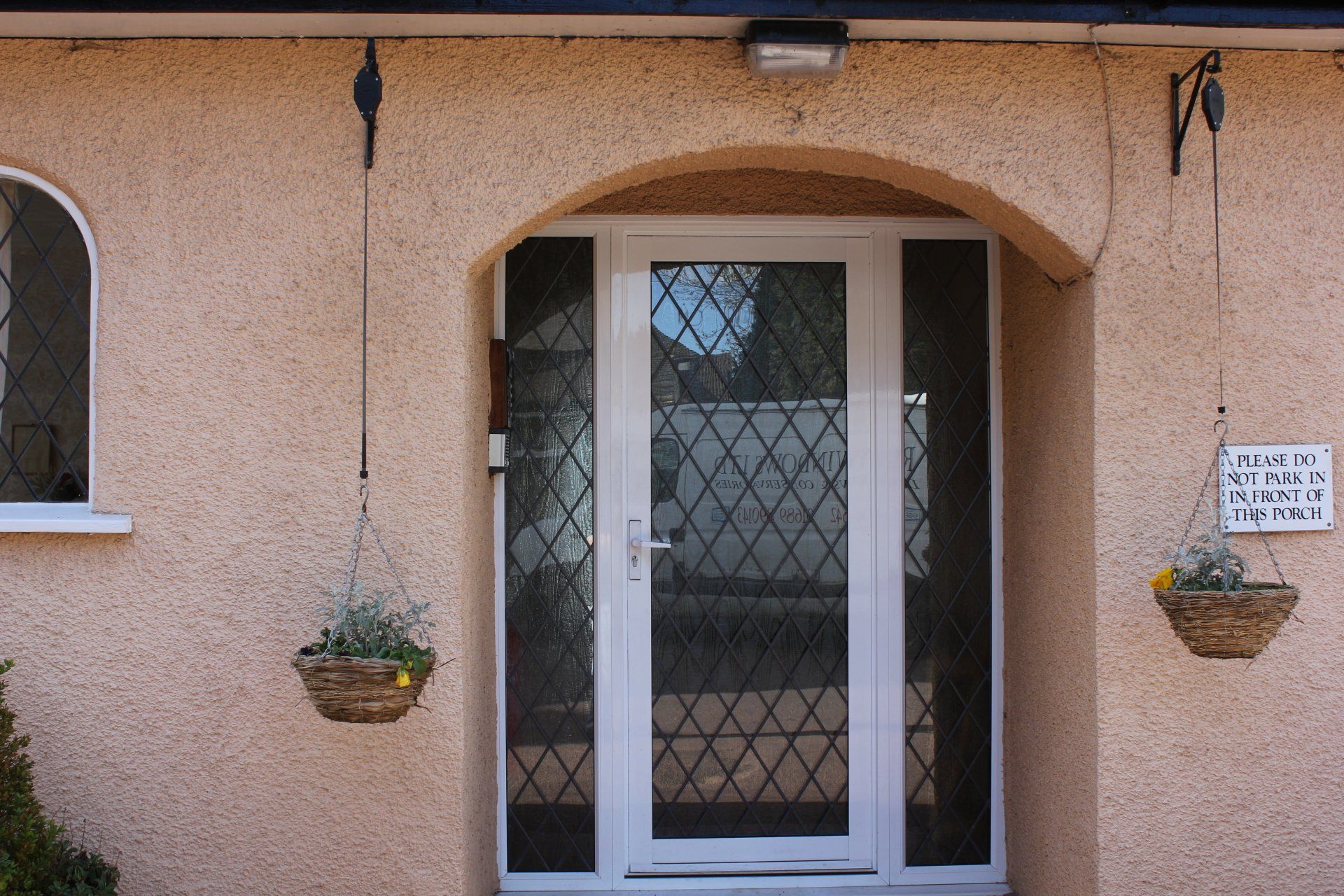 Grilled door and window
