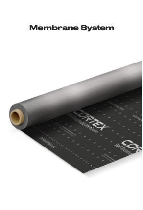 Blue Sky with Clouds Over the Roof of the House — Builders Wrap in Southern Highlands