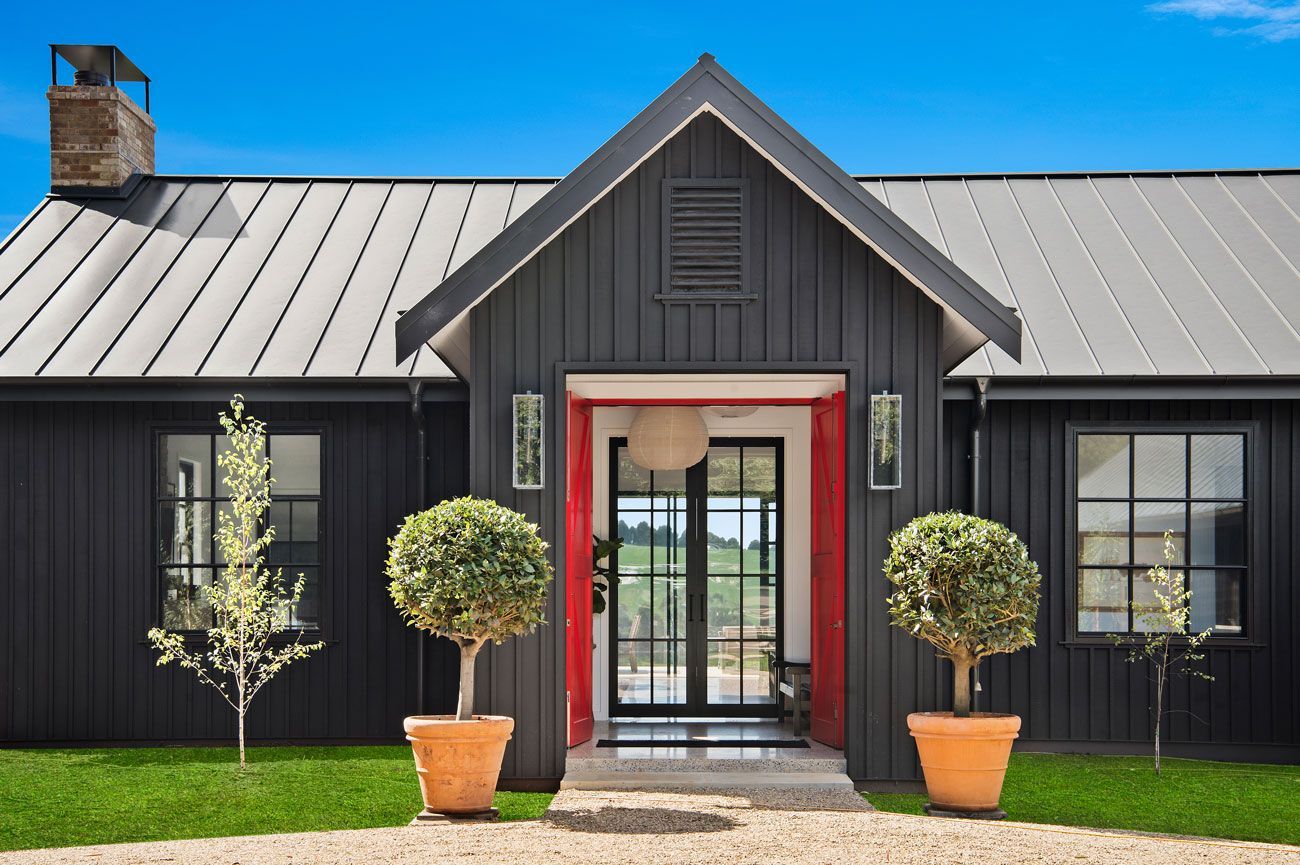 New Modern Australian House — Builders Wrap in Southern Highlands