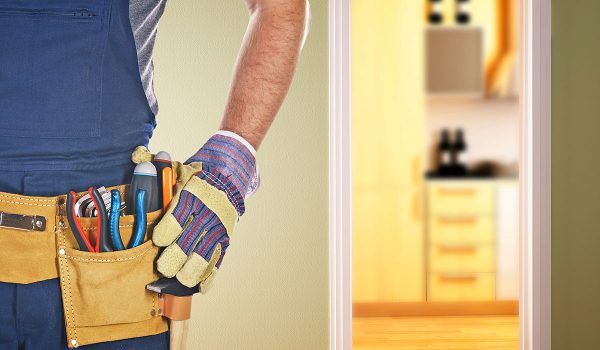 Handyman With Construction Tools