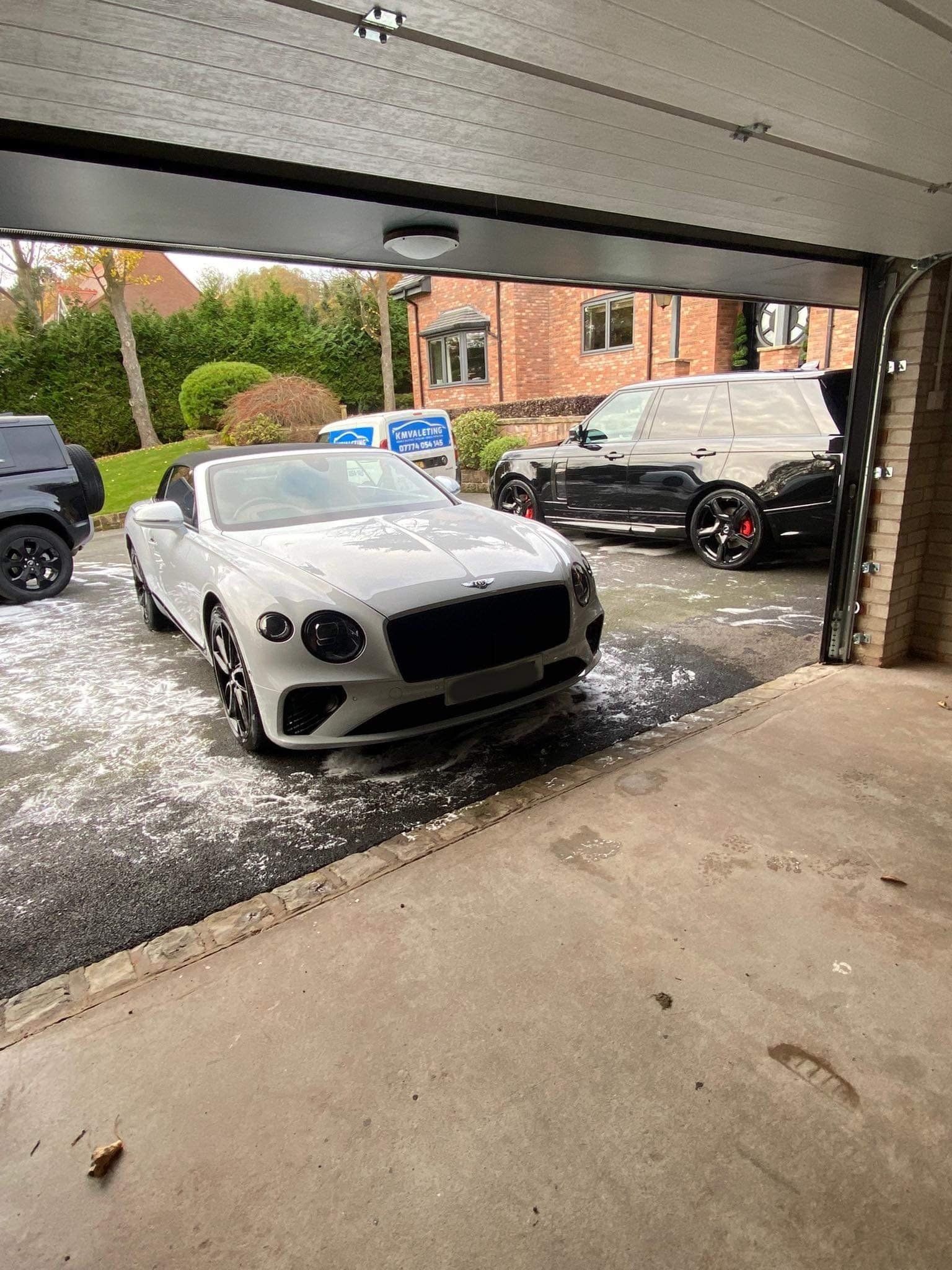 White Bentley valet by Kie Mck Valets