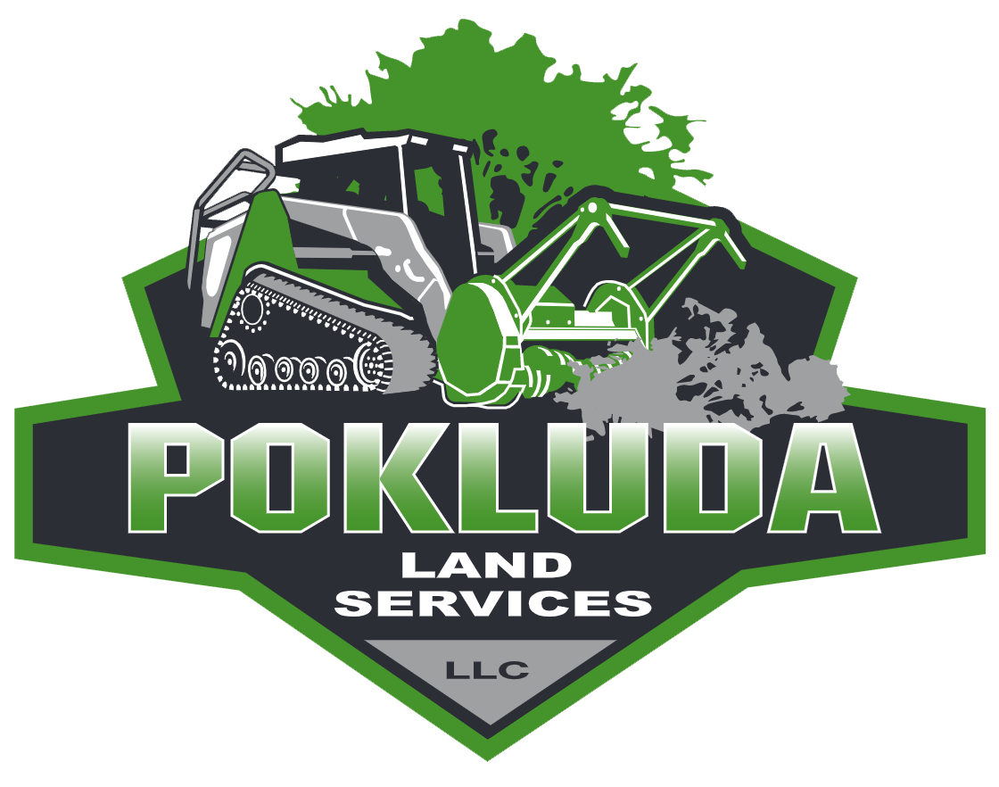 pokluda land services LLC logo - forestry mulcher