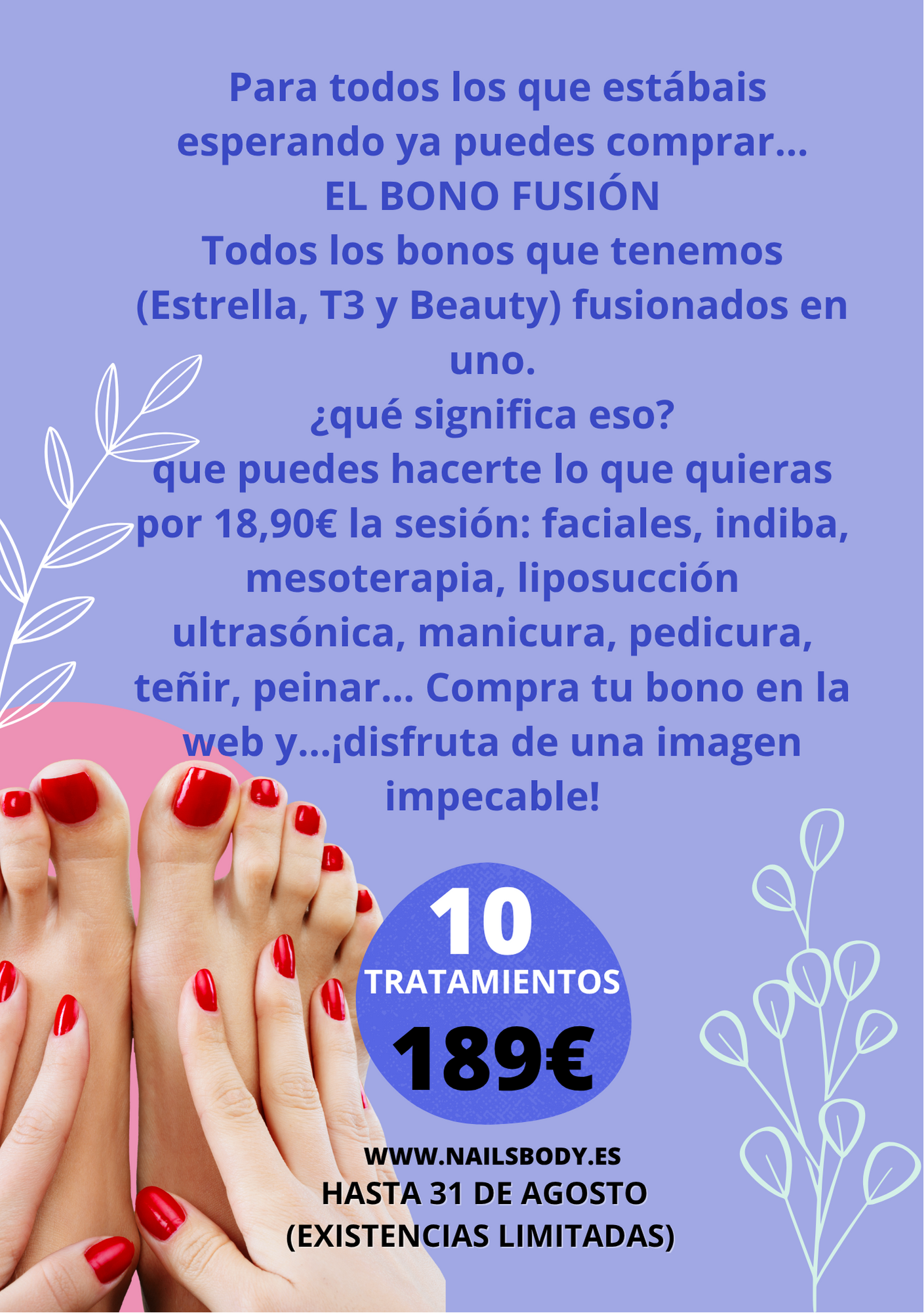 Un cartel con una mujer que dice bono fusión