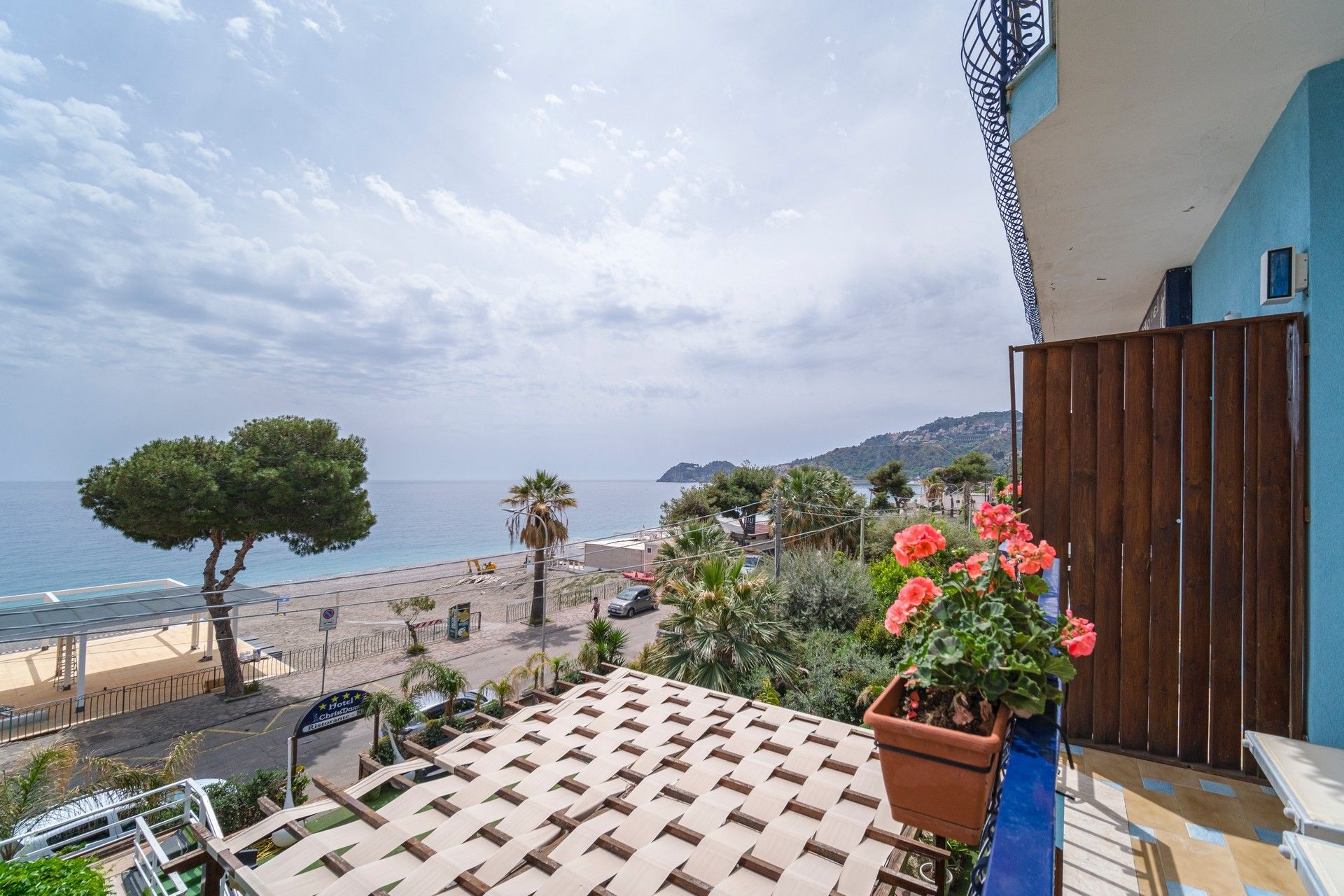 Balcony with an ocean view