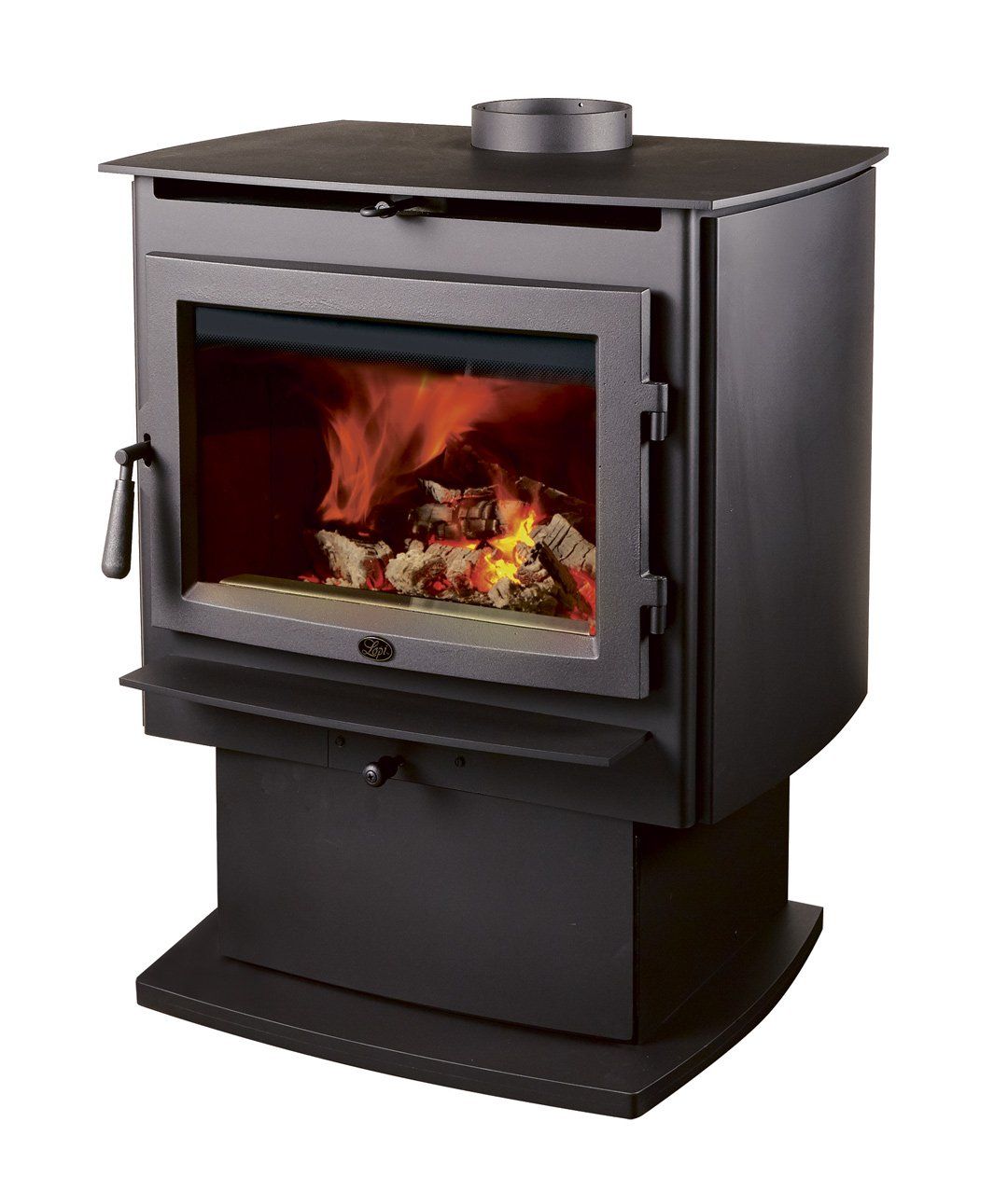 Close Up View of Lopi Pedestal Wood Heaters — Moonah TAS — Hunts Heating