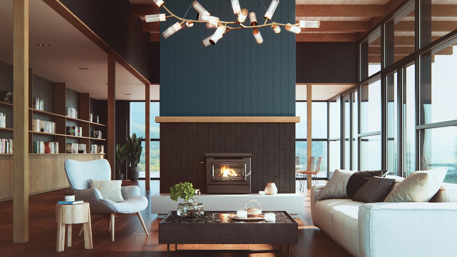 Nectre Inbuilt Wood Heater — Moonah TAS — Hunts Heating