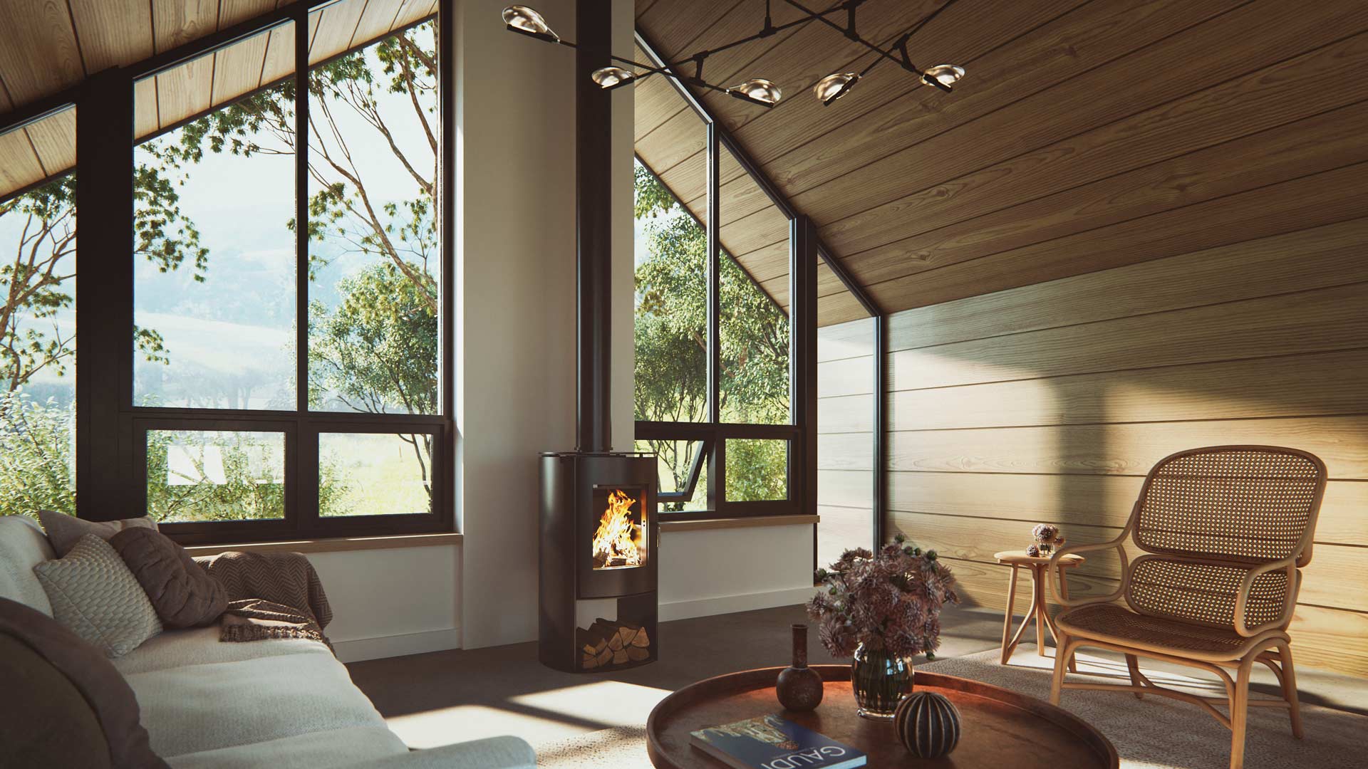 Nectre N15 Woodstocker Curved — Moonah TAS — Hunts Heating