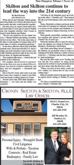 A newspaper article about skillton and skillton continue to lead the way into the 21st century