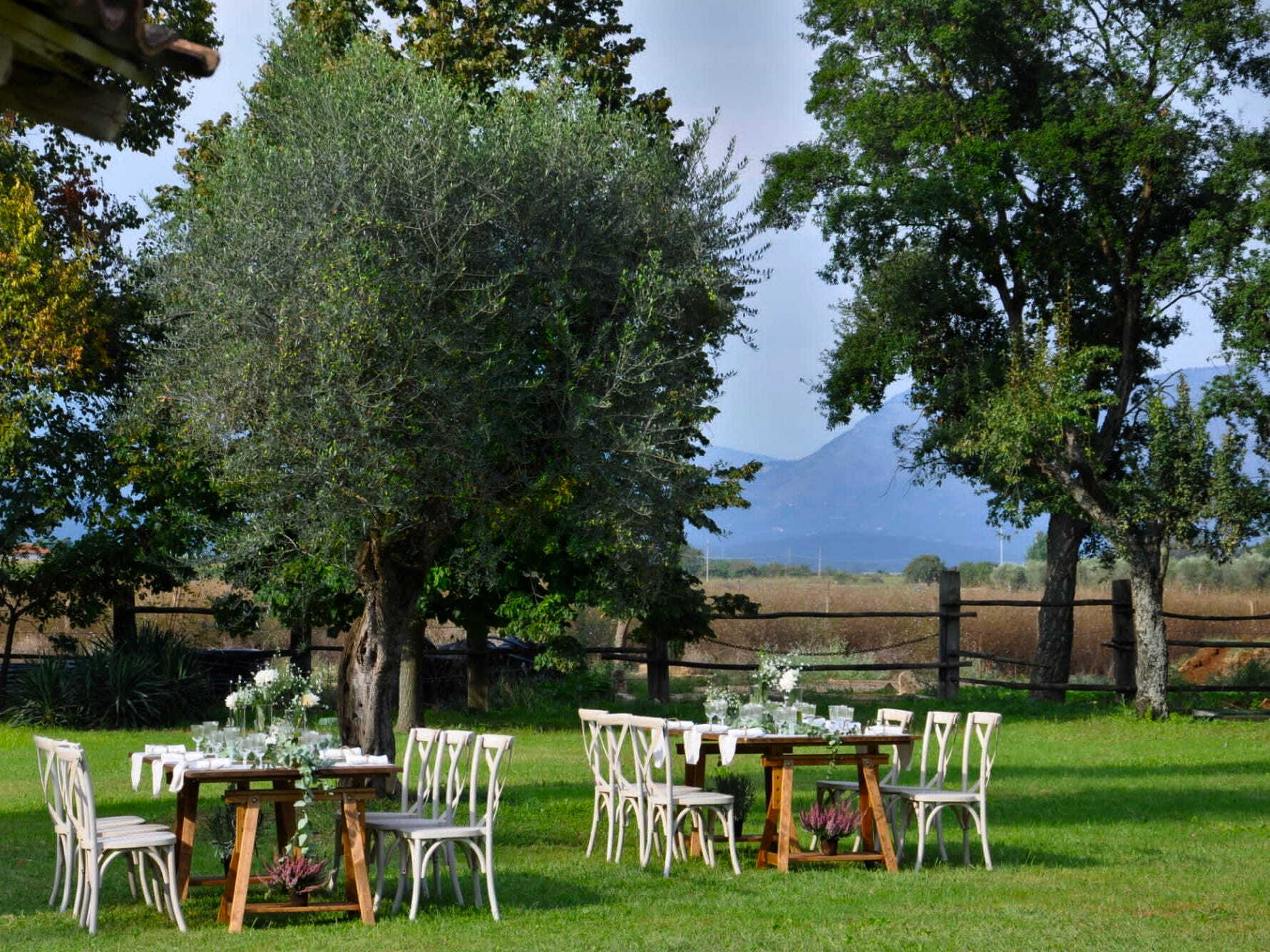 Tavoli decorati per matrimonio al Circeo