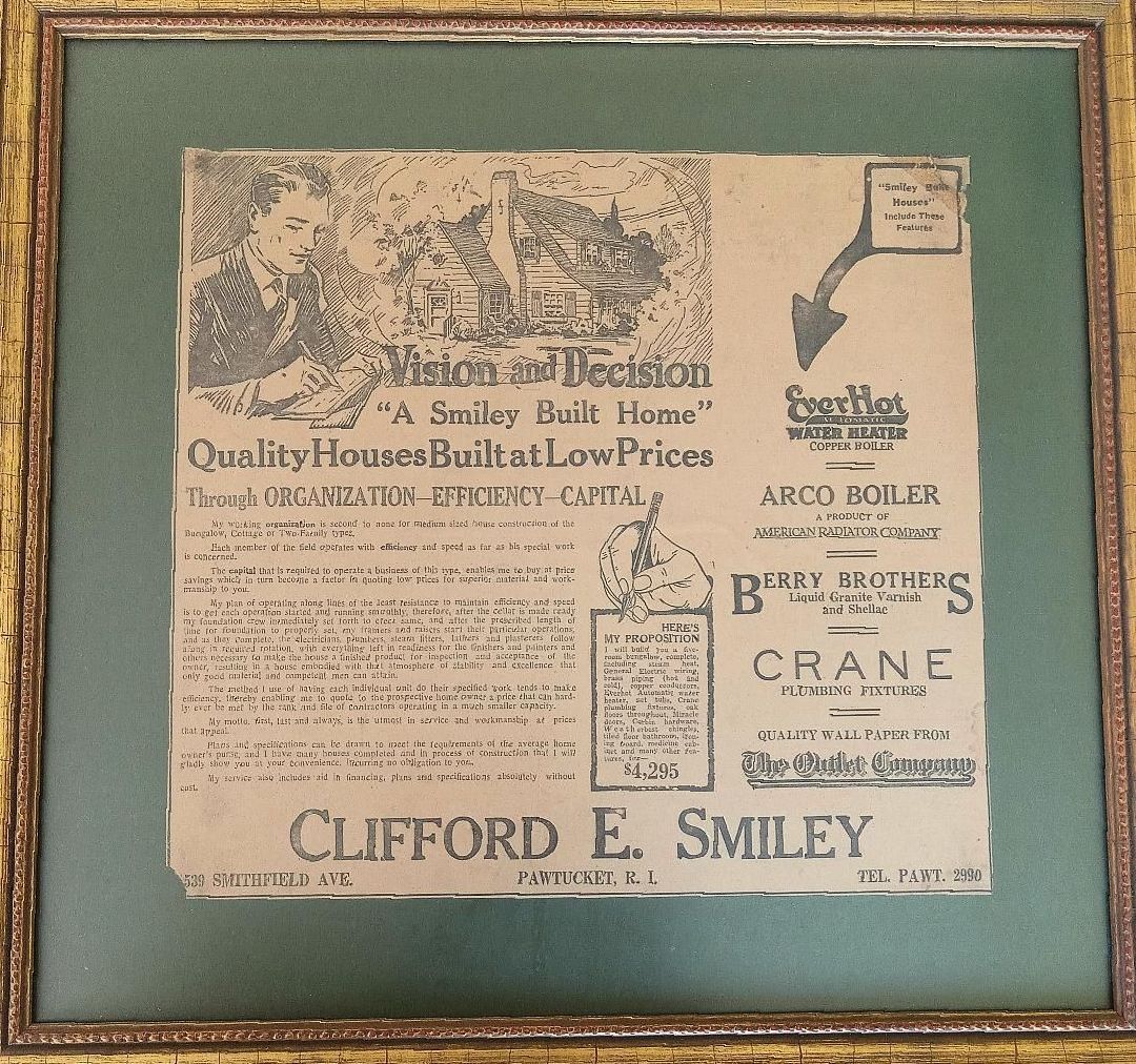 A picture of a man with the name clifford e. smiley on it