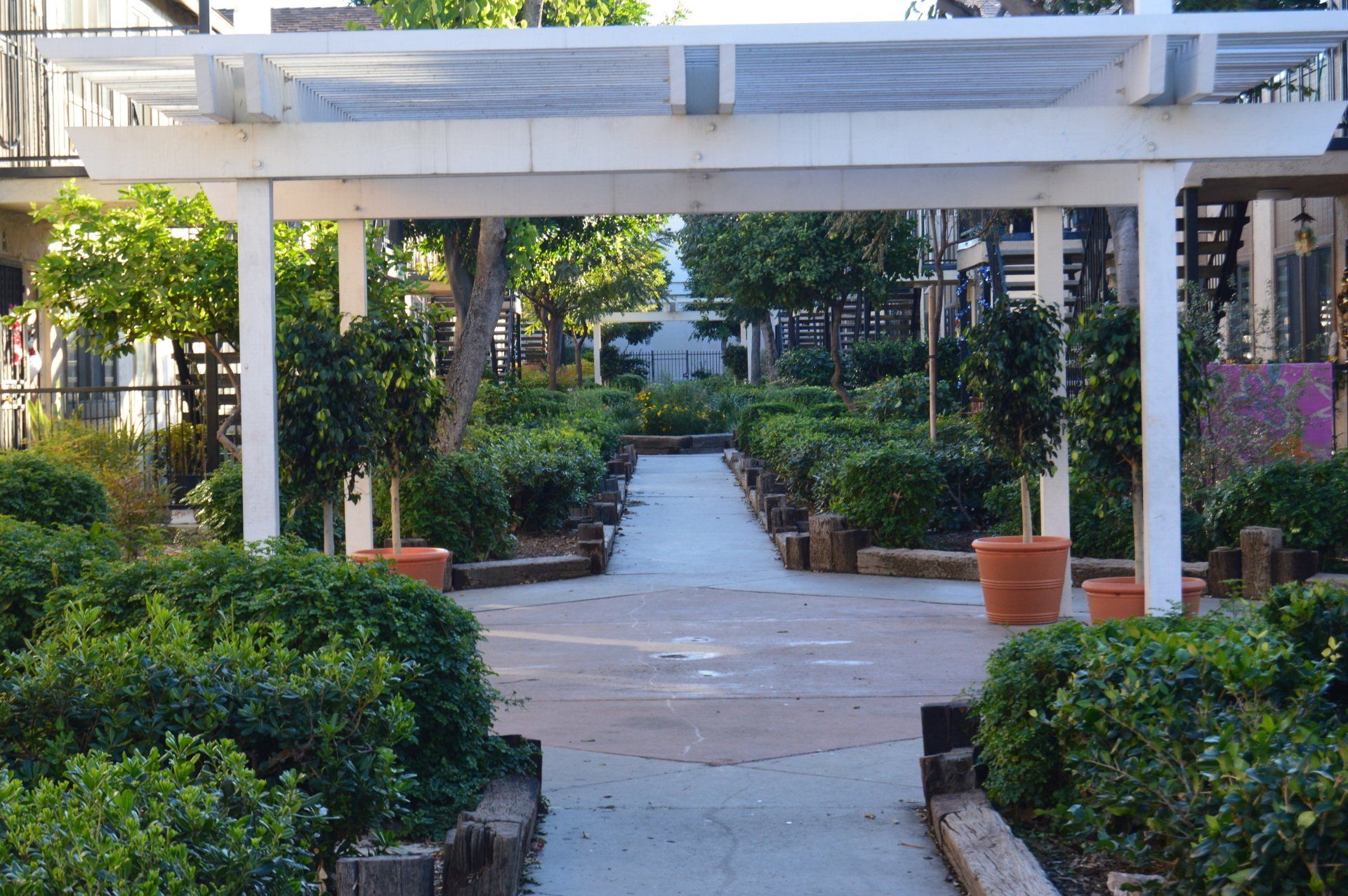 View of the courtyard at Park Haven Apartments