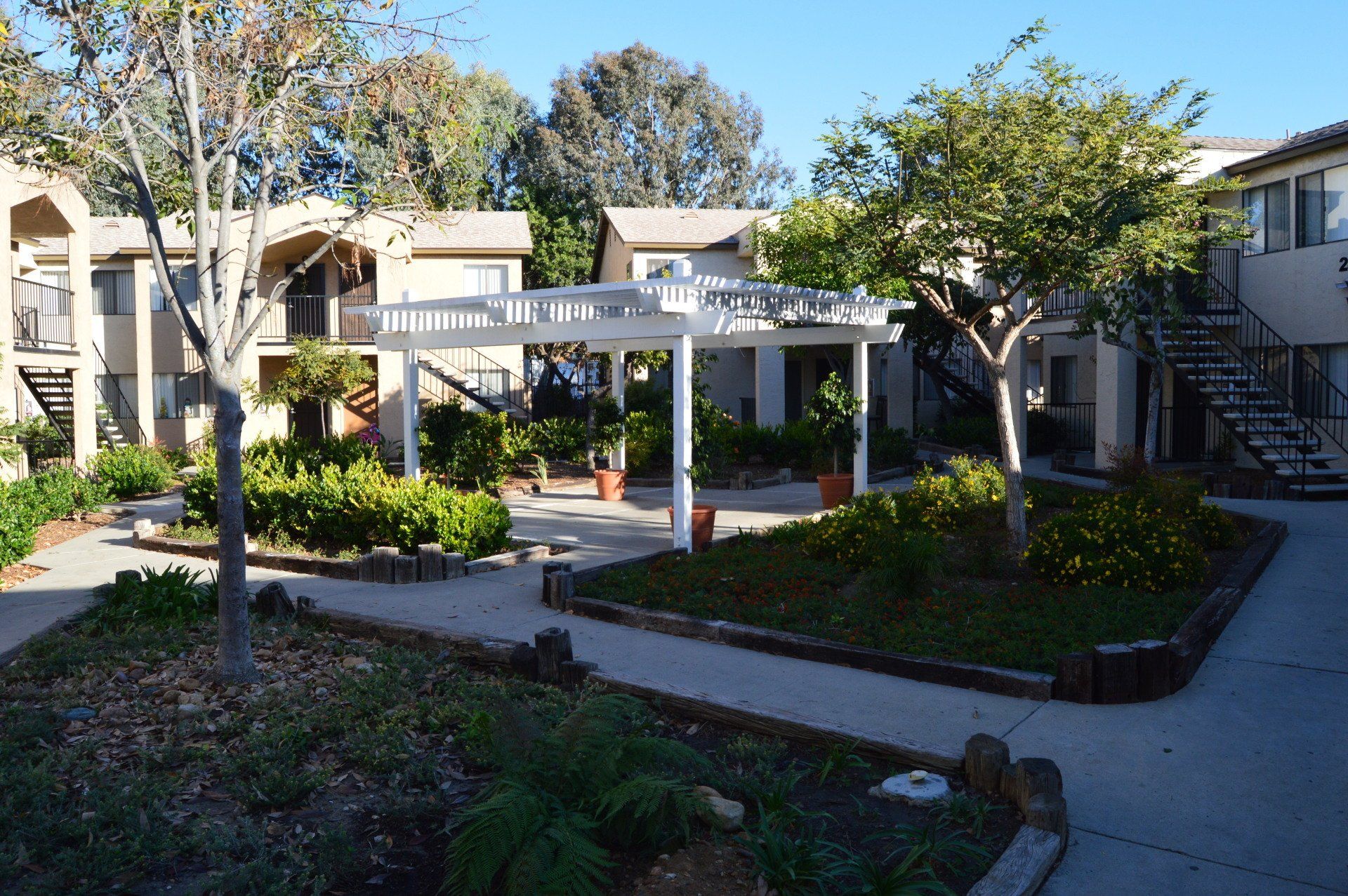 View of the Courtyard at Park Haven Apartments from above