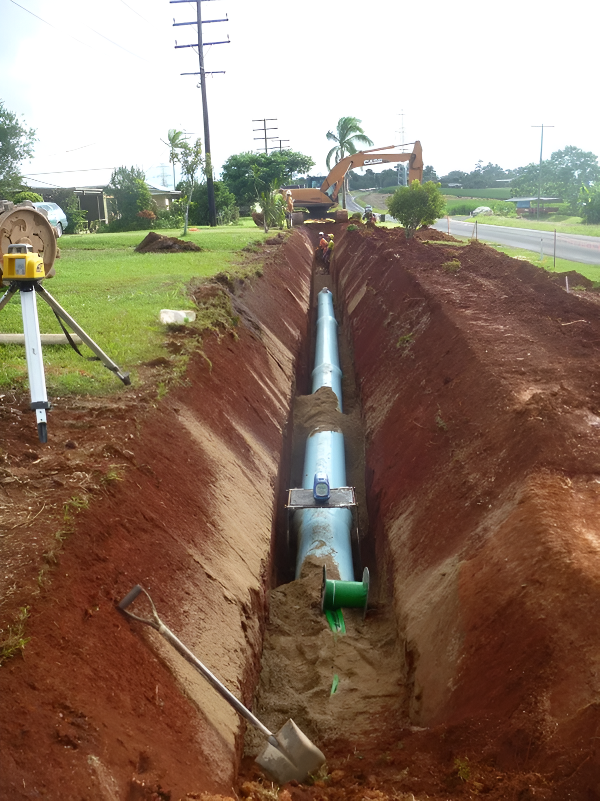 Trench Dug for a Pipeline Installation — Far North Plumbing in Mourilyan, QLD
