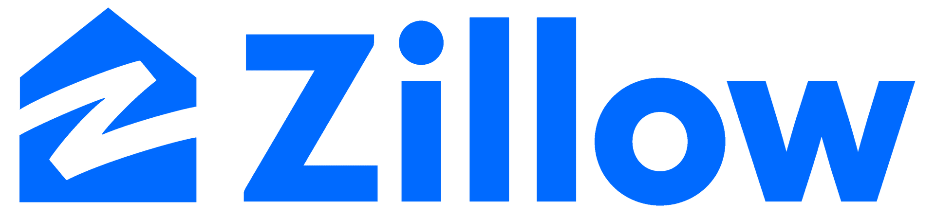 The blue Zillow logo, featuring a stylized house icon containing a letter Z next to the word Zillow.