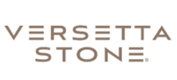 Versetta Stone logo in brown text.