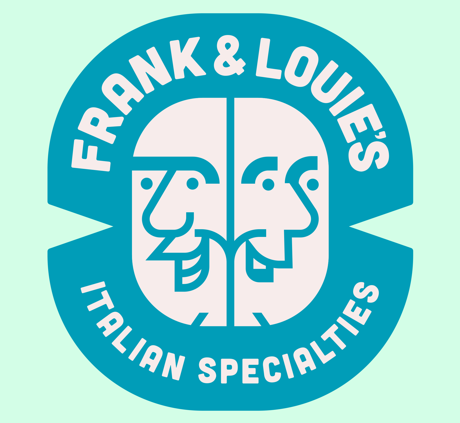 The logo for Frank & Louie 's italian specialties