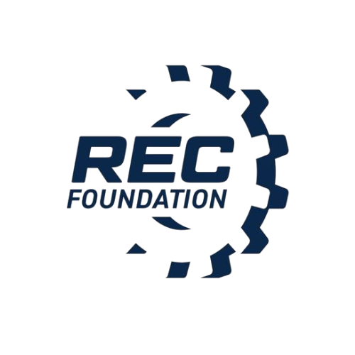 REC Foundation logo with a gear and text 
