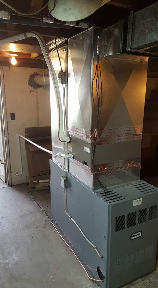 Stainless with Gray Heater and Pipes — Cumberland, MD — Growden Heating And Cooling