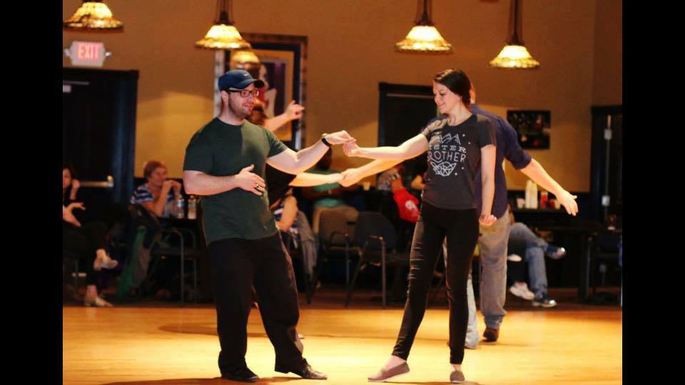 Couple Dancing Swing On The Dance Floor — Hummelstown, PA — PA DanceSport