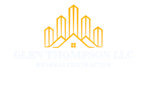 Gold and white logo for 