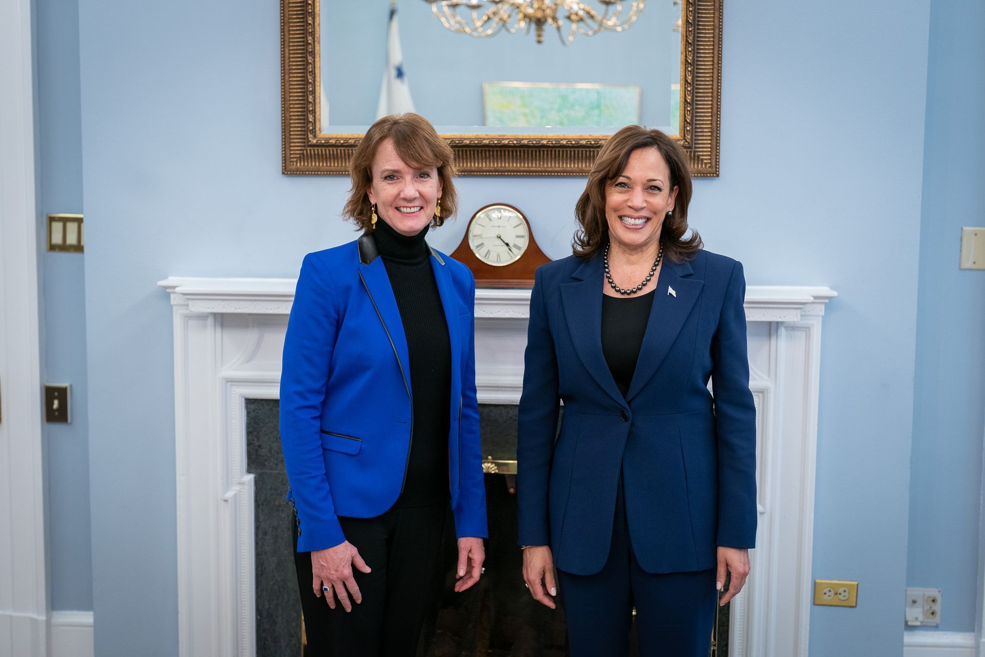 Sarah Cleveland with VP Harris