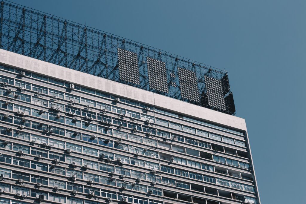 Large Building With Solar Panels