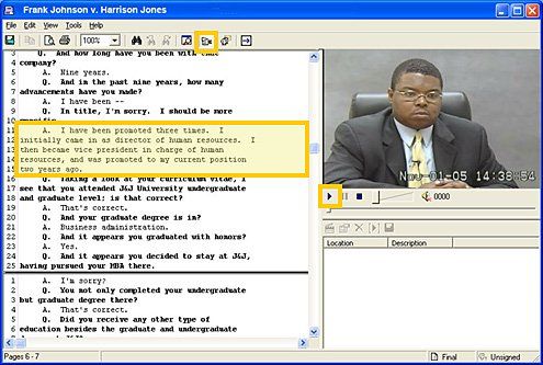 Court Video — Cincinnati, OH — Litigation Support Services