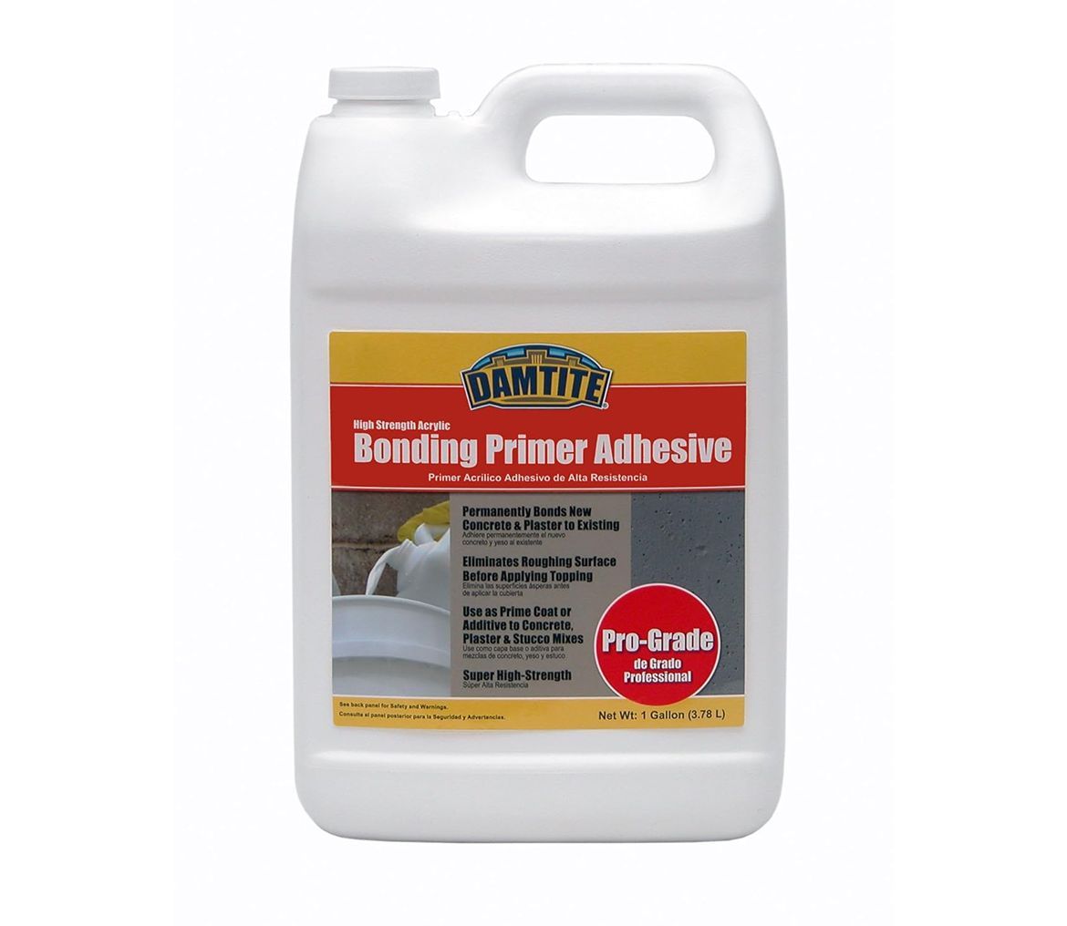 A gallon of banding primer adhesive on a white background