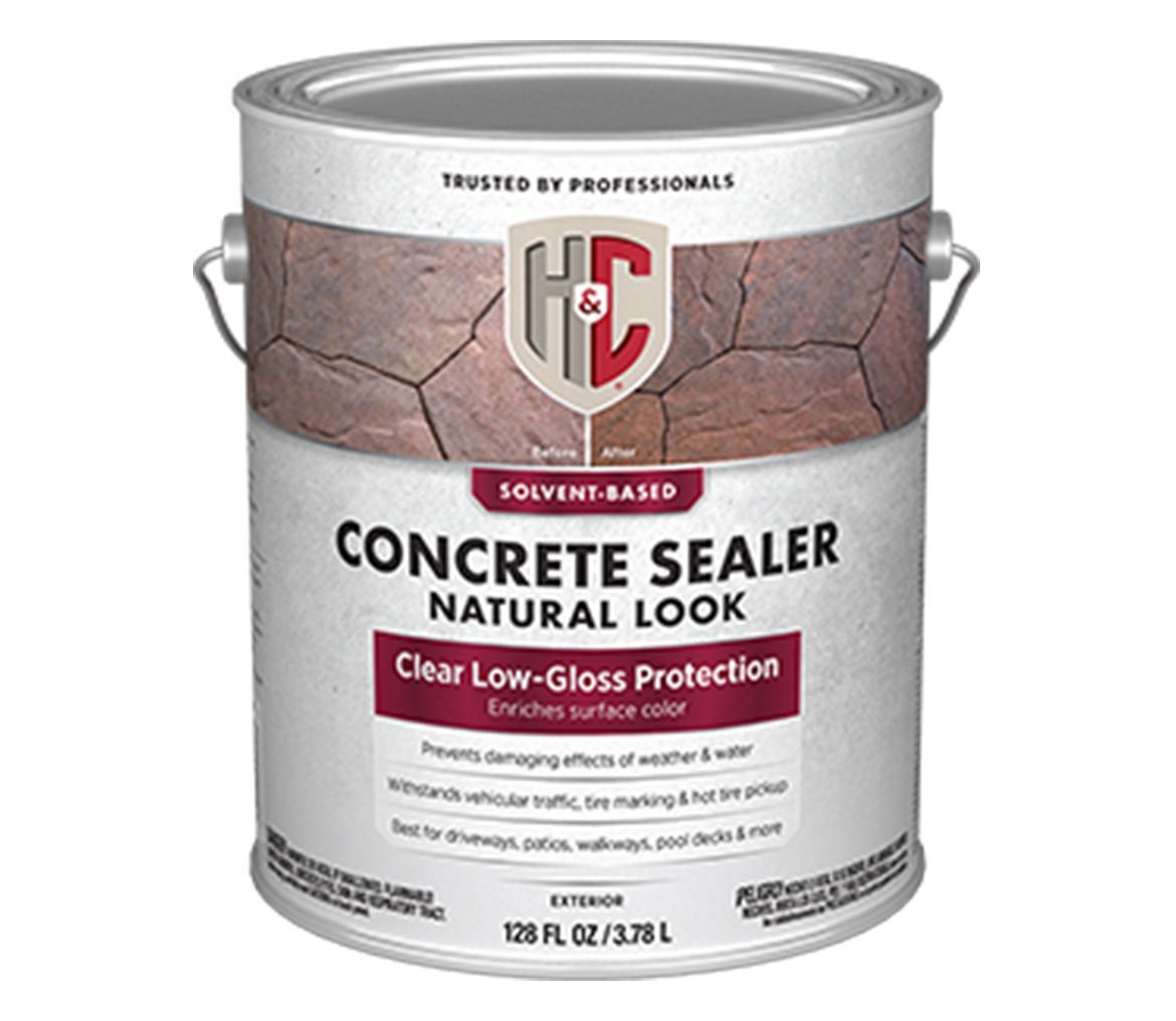 A can of hc concrete sealer natural look clear low gloss protection