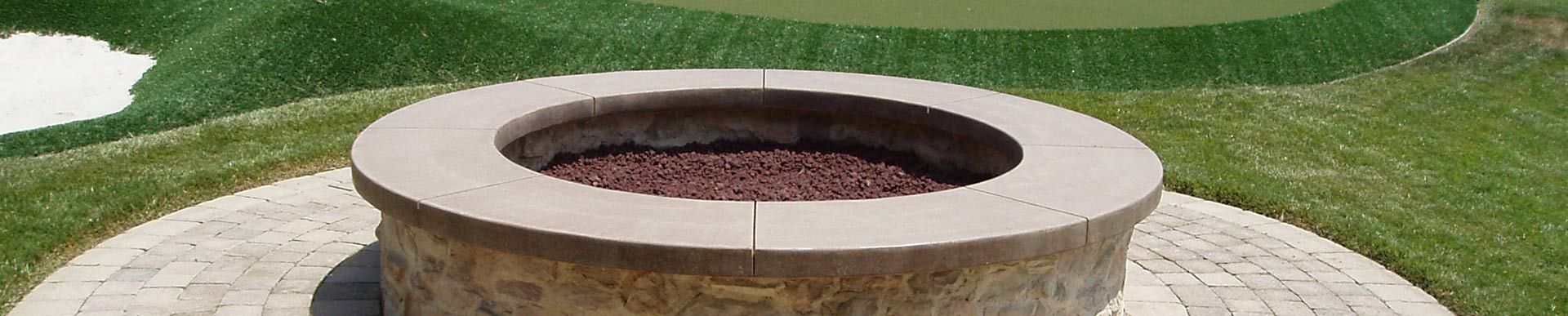 Waypoint Concrete poured a round concrete fire pit base with clean finish for a patio in Kuna, Idaho.