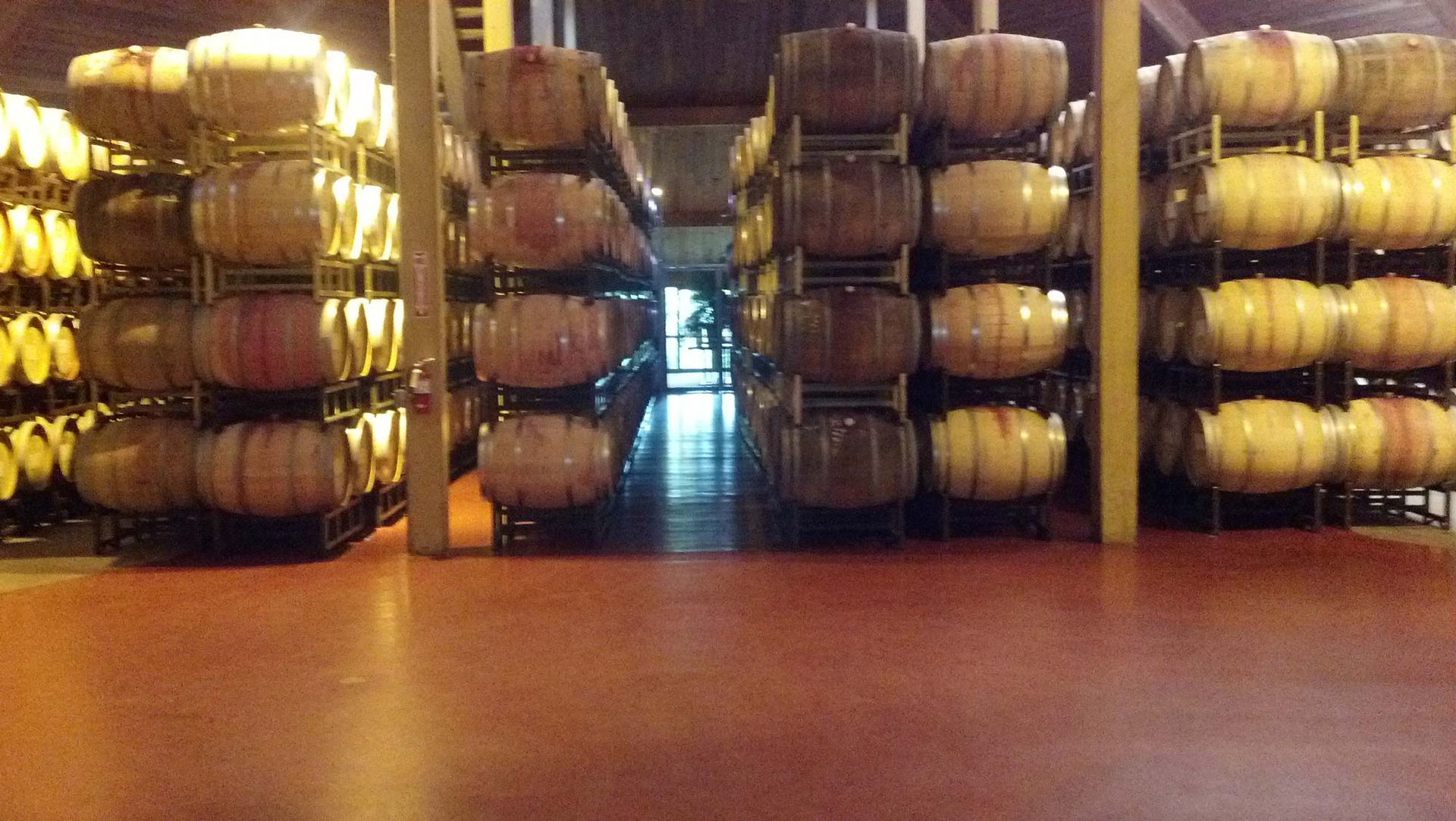 Waypoint Concrete installed epoxy flooring with waterproof coating for a wine cellar in Garden City, Idaho.