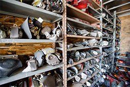 Old Car Parts in Junkyard — Belvoir Automotive Salvage in Culpeper, VA